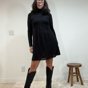 Zara Lurex sweater dress